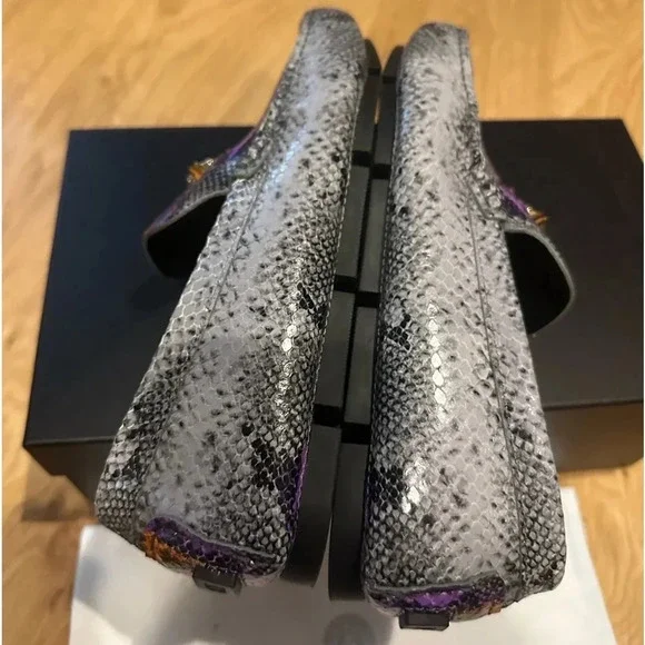 Versace Python print loafers size 41